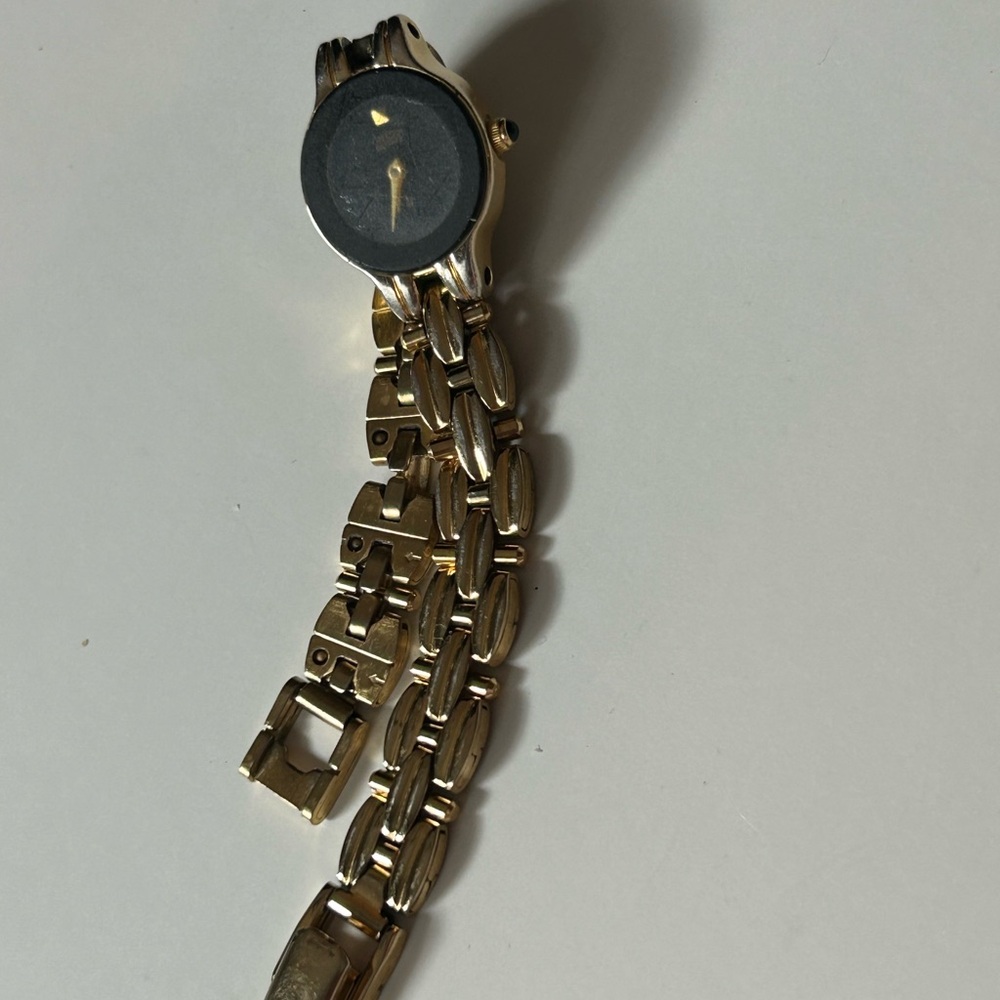 Citizens Ladies Gold and Black Stainless Steel Watch